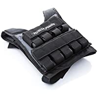 Muscle Power Chaleco lastrado 20 KG- Color Negro- tamaño Talla única …
